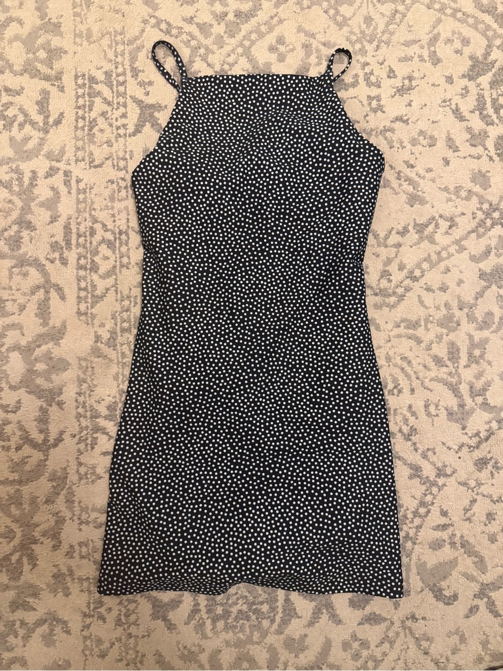 Abercrombie & Fitch Black and White Polka Dot athletic dress